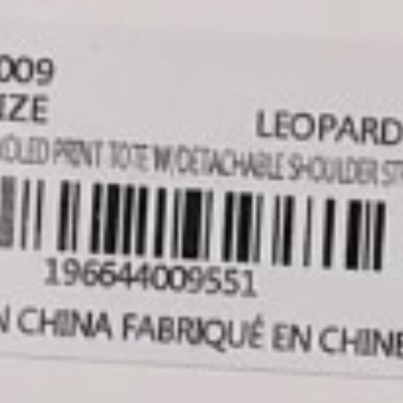 Trina Turk Leopard Tote with Crossbody Strap NWT - Picture 3 of 3